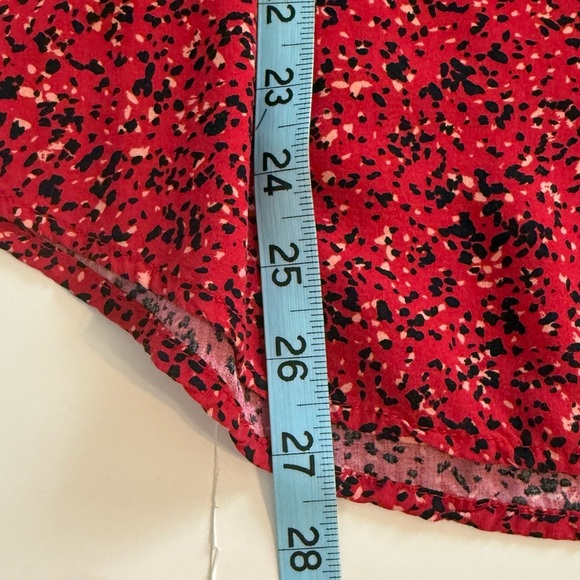 Old Navy Red Abstract Dots Lightweight Sleeveless Flowy Shirt Top Size Large - Picture 10 of 11